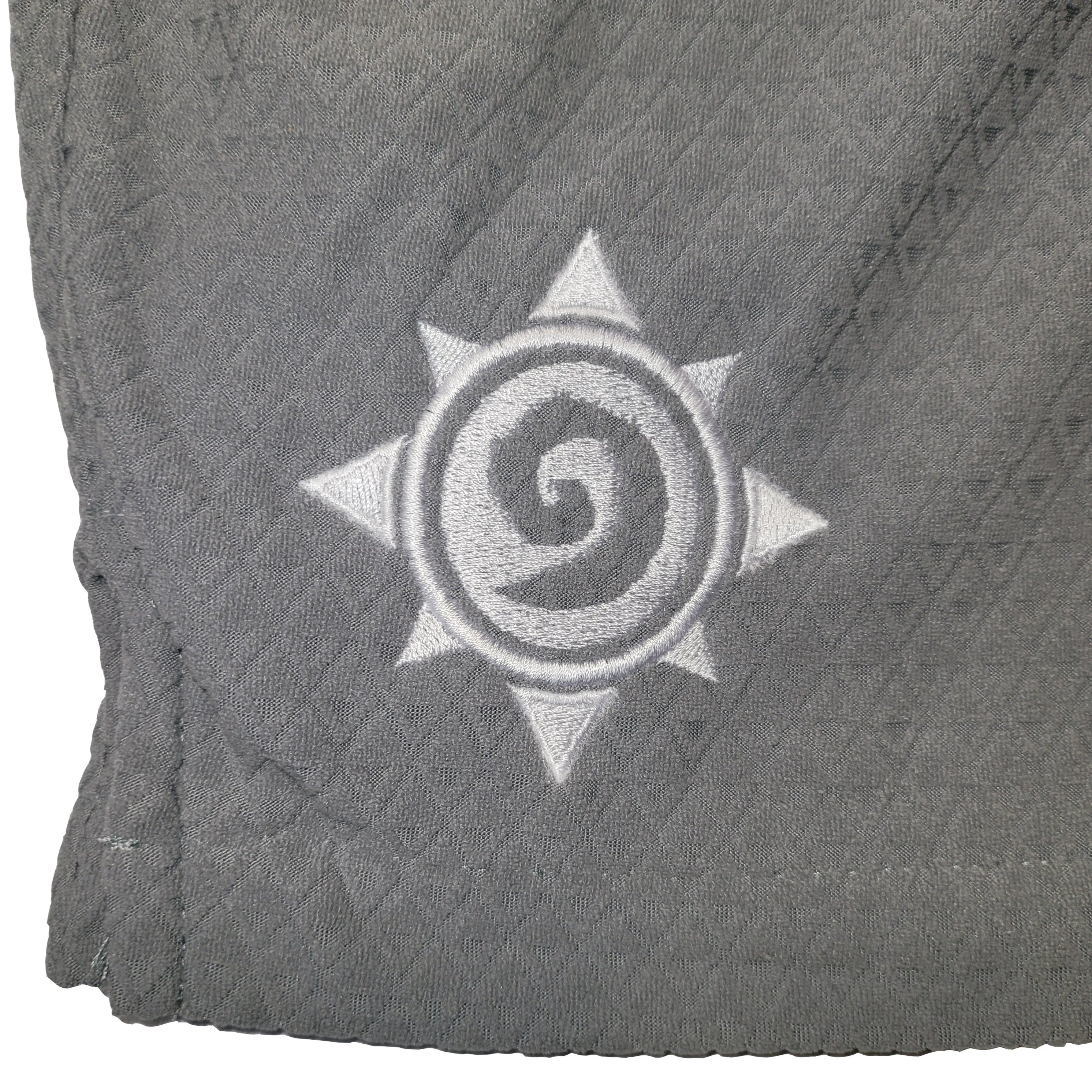Hearthstone POINT3 Grey Shorts - Close Up Logo View