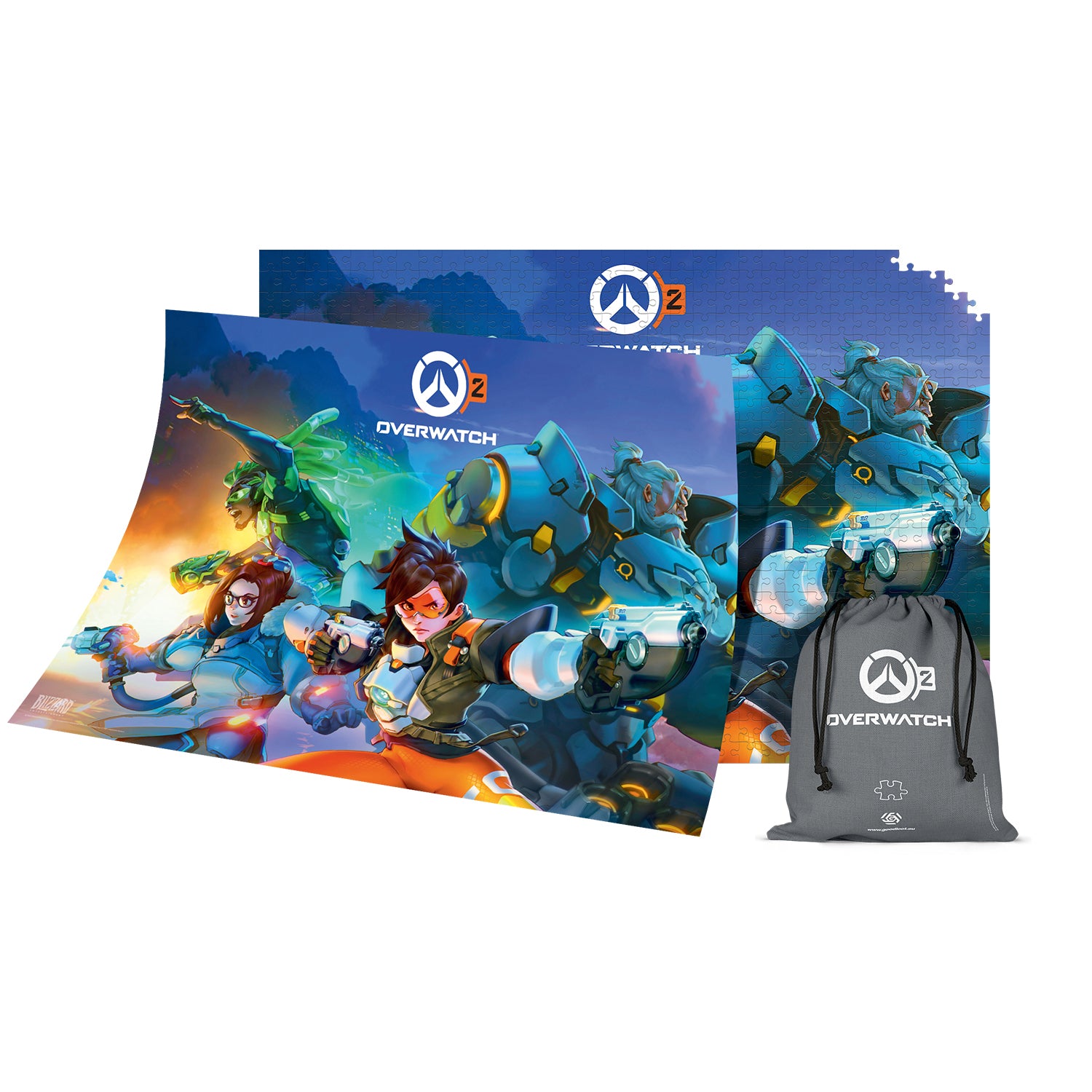 Overwatch 2: Rio 1000 Piece Puzzle in Blue - Front View