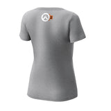 Overwatch 2 Tracer Women's Grey T-Shirt - Back View