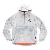 Overwatch 2 Logo White Half-Zip Pullover Jacket - Front View