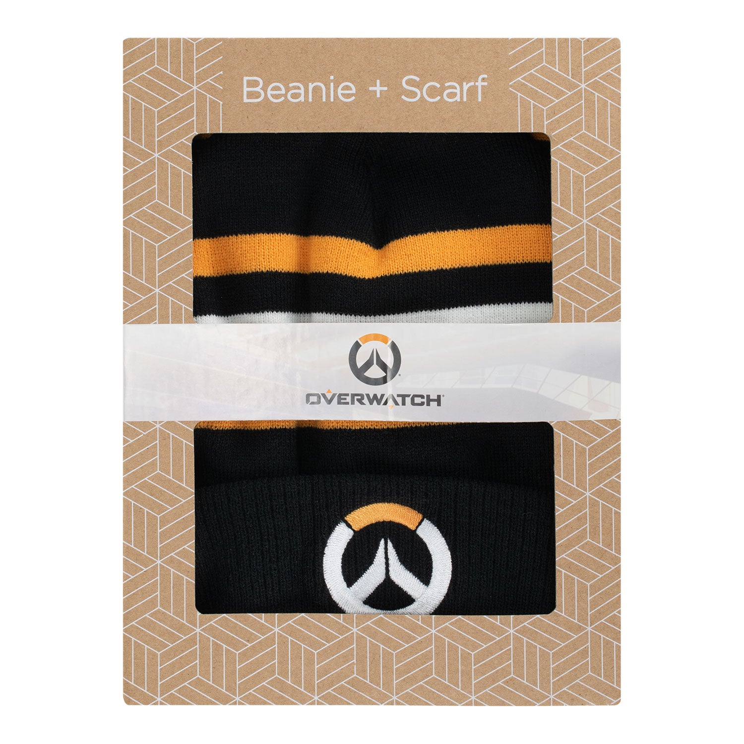 Overwatch Gift Set Beanie & Scarf - Packaged View