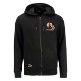 Overwatch 2 Tracer Black Zip-Up Hoodie - Front View