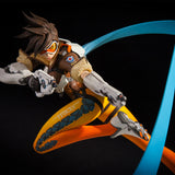 Overwatch Tracer 10.5in Premium Statue - Close Up, Detailed View Above Statue