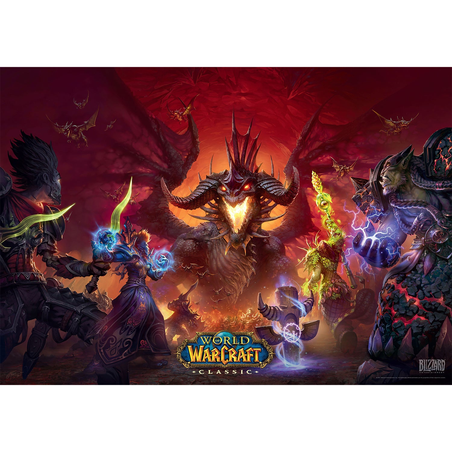 World of Warcraft: Classic Onyxia 1000 Piece Puzzle - Flat View
