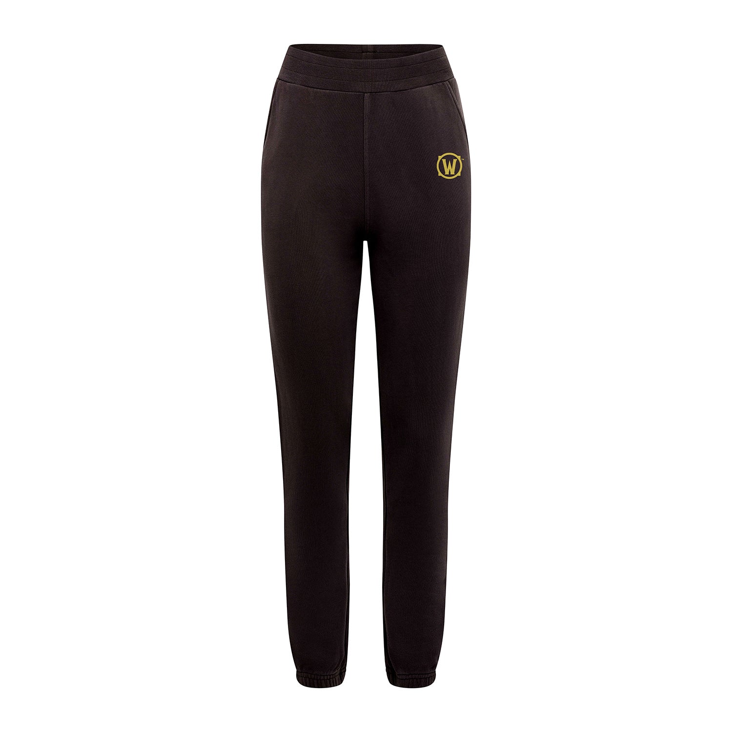 World of Warcraft Women's Black Icon Joggers - Front View