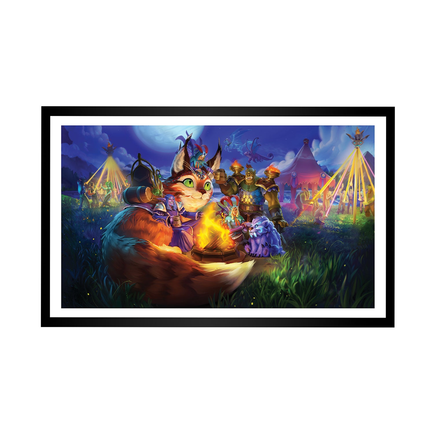 World of Warcraft A Midsummer - Night 35.5 x 61 cm Framed Print - Front View
