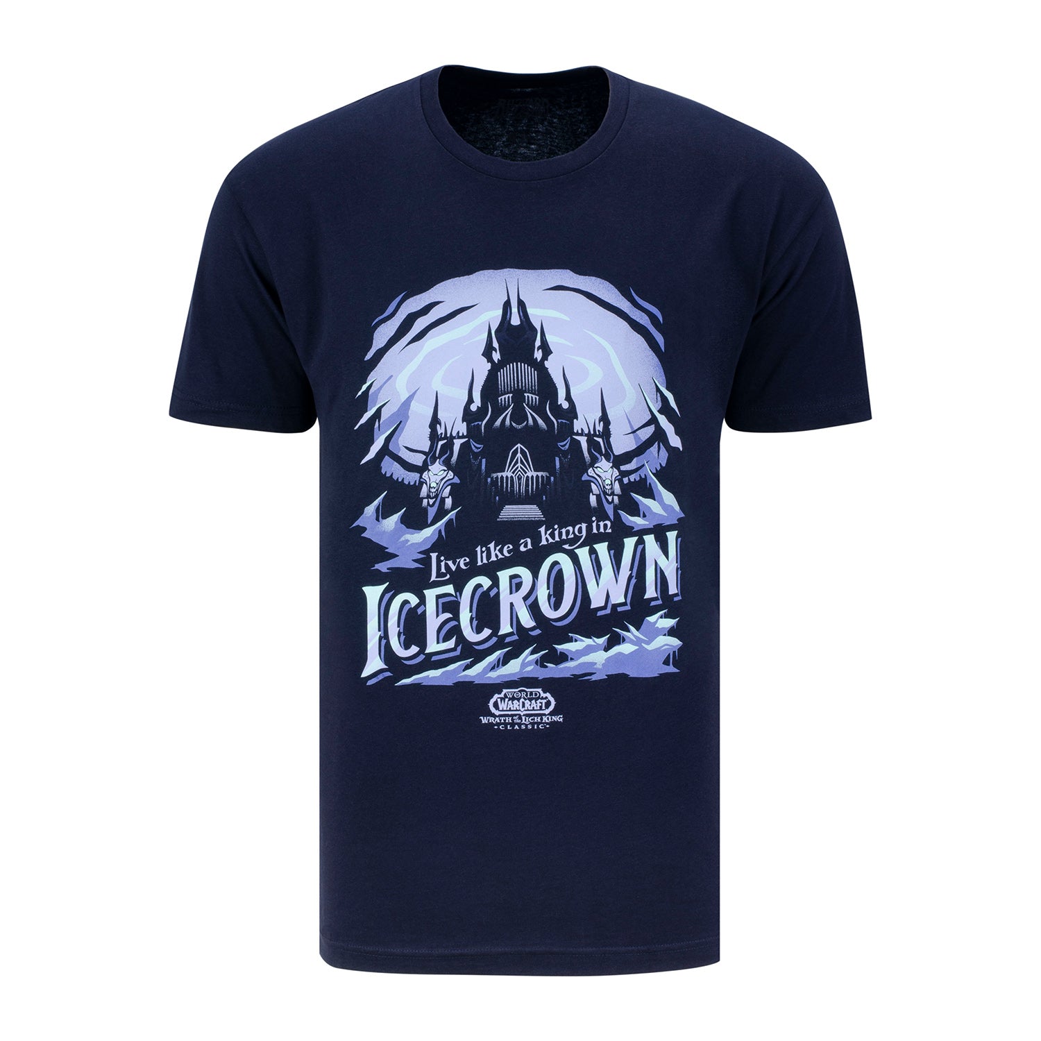 World of Warcraft Lich King J!NX Blue Icecrown T-Shirt - Front View