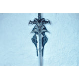 World of Warcraft Frostmourne Replica Wall Mount - Above View of Mount with Sword