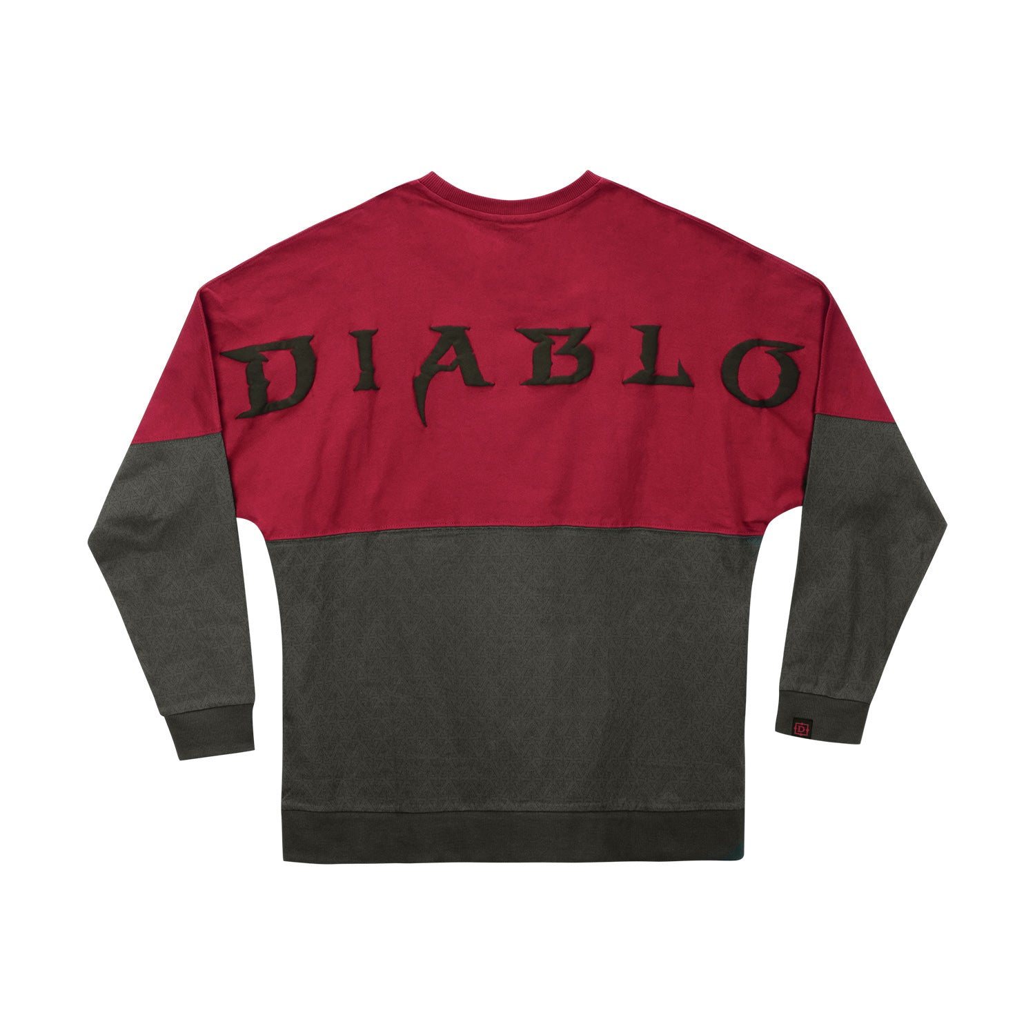 Diablo Billboard Long Sleeve Burgundy T-Shirt - Back View