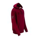 Diablo IV Heavy Weight Patch Pullover Burgundy Hoodie - Right Side View