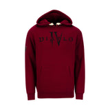 Diablo IV Heavy Weight Patch Pullover Burgundy Hoodie - Front View