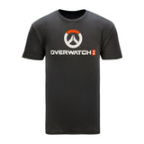 Overwatch 2 Grey T-Shirt - Front View with Overwatch 2 Logo Design